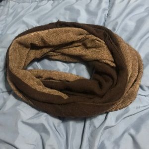 Light/ dark brown infinity scarf